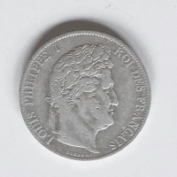 5 франка Луи Филип 1844 W, снимка 2 - Нумизматика и бонистика - 44803060