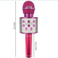 Безжичен Караоке  Микрофон, различни функции, порт за зареждане, розов и златист цвят, снимка 2 - Караоке - 44288670
