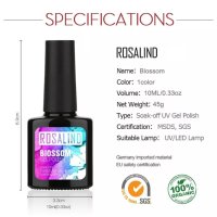 ROSALIND 10ml Uv & Led гел blossom / преливащ ефект, снимка 3 - Продукти за маникюр - 35308990