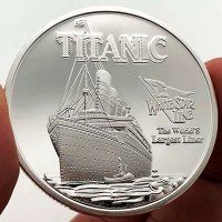 Титаник монета / Titanic coin - Silver, снимка 2 - Нумизматика и бонистика - 37900211