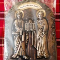Икона св.св.Петър и Павел, снимка 7 - Дърводелски услуги - 21493329
