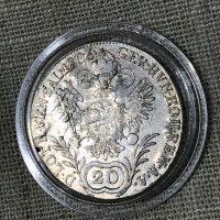 Сребърна монета 20 кройцера Австрия 1806г - C, снимка 3 - Нумизматика и бонистика - 31792315