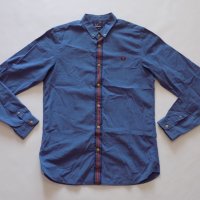 риза fred perry тениска блуза фанела потник яка оригинална мъжка S, снимка 1 - Ризи - 40551993
