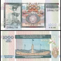 ❤️ ⭐ Бурунди 2009 1000 франка UNC нова ⭐ ❤️, снимка 1 - Нумизматика и бонистика - 44192425