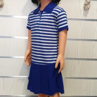 Нова детска класическа моряшка рокля с яка от 1 годинка до 7 години, снимка 7 - Детски рокли и поли - 30327158