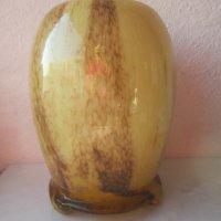 Стъкло - красива стара стъклена ваза, голяма, снимка 5 - Вази - 30125824