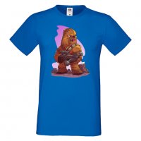 Мъжка тениска Star Wars Chewbacca Star Wars Игра,Изненада,Подарък,Геймър, , снимка 9 - Тениски - 36808670