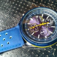 Мъжки ръчен Часовник Citizen Blue Angels World Chronograph дата,ден час в месеца, снимка 5 - Мъжки - 39795590