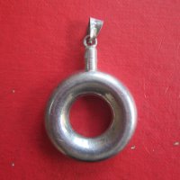 Сребърен медальон висулка 925, снимка 2 - Колиета, медальони, синджири - 36611809