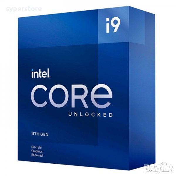 Процесор за компютър , CPU Intel Core i9-11900K, 8C, 16T, 3.5, 16M, s1200,Box, fan, SS300236, снимка 1