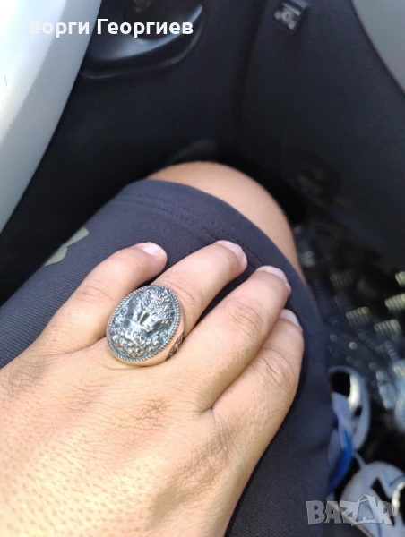 Пръстен Нептун масивен!Сребро 925, снимка 1