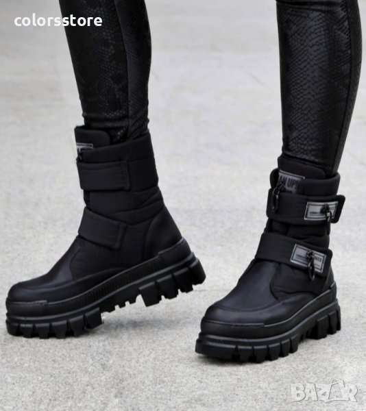 Равни апрески - черен шушляк, лак - A22, снимка 1