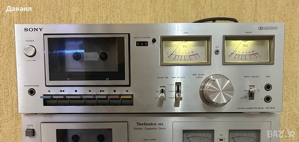 Касетен дек SONY TC-K15, снимка 1