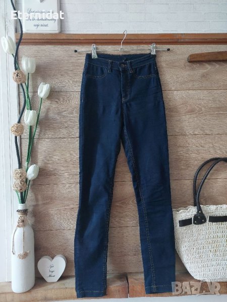 Тъмно сини дънки слим ХС размер , снимка 1