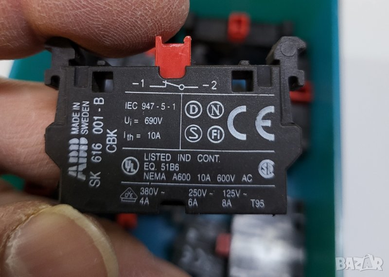 контактна система за бутон  ABB, снимка 1