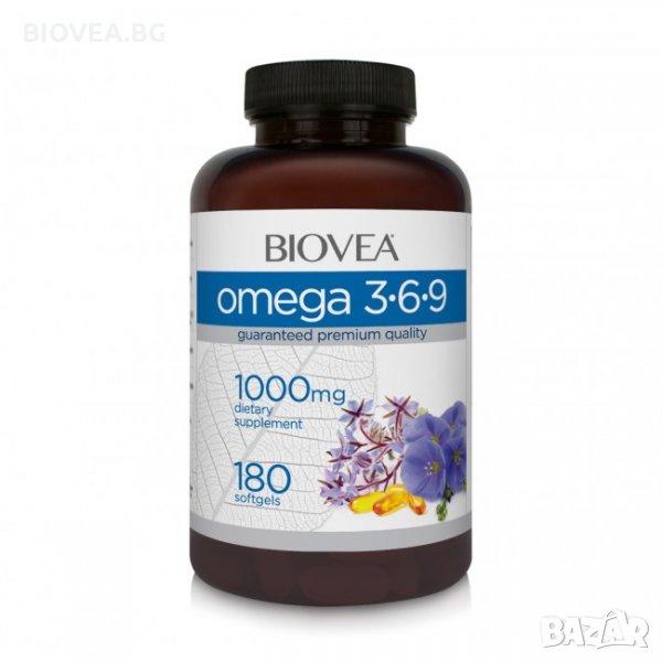 Хранителна добавка Biovea OMEGA 3-6-9 180 caps, снимка 1