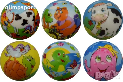 Детска топка с картинки мека пяна Ф6 см   Код: 20070267 , снимка 1