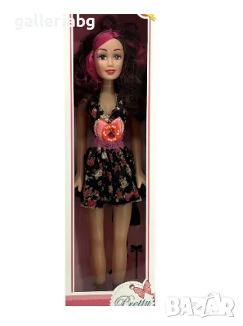 Кукла Pretty Girl – с къса рокля на цветя 🌸👗✨, снимка 1