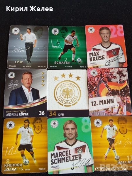 Колекционерски картички на футболисти МАХ КРУЙЗЕ,САМИ КЕДИРА,МИХАЕЛ БАЛАК 51034, снимка 1