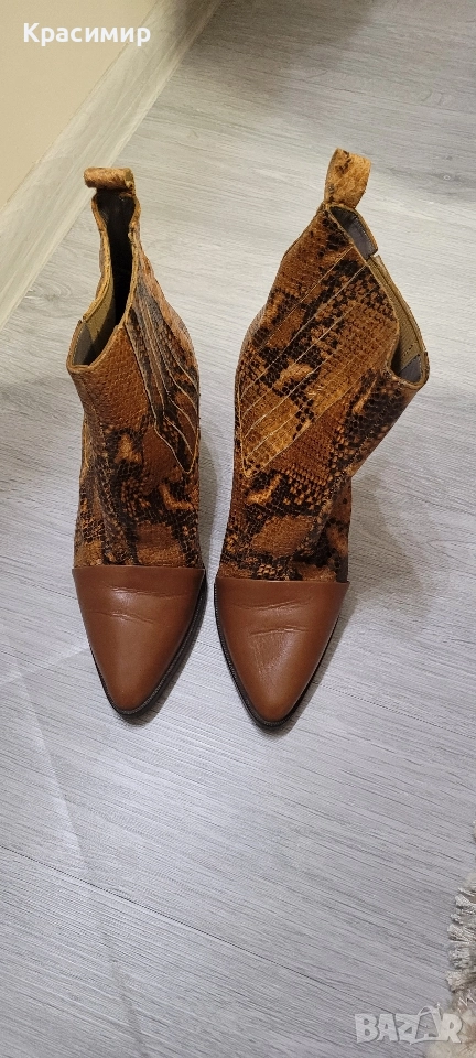 Дамски боти Естествена кожа N38 , снимка 1
