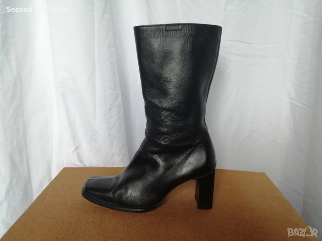 №38 дамски боти ботуши естествена кожа GIANNA, снимка 1