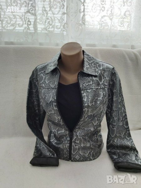 Дамско яке със змийски принт, снимка 1