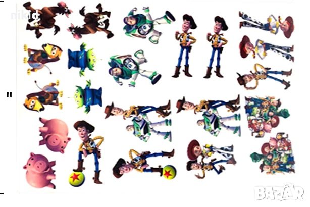 Toy Story Играта на играчките голям лист Tattoo татос татуировка временна детска татоси татуси, снимка 1