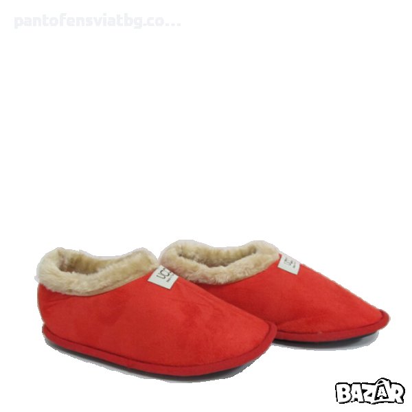 Дамски домашни пантофи червено 37/40, снимка 1
