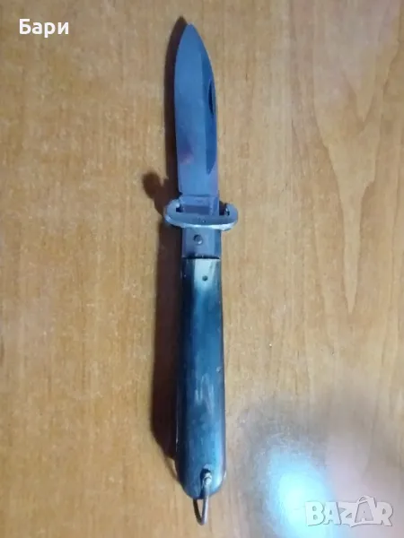 Стар ловен сгъваем нож,ножка DABO/INOX, снимка 1