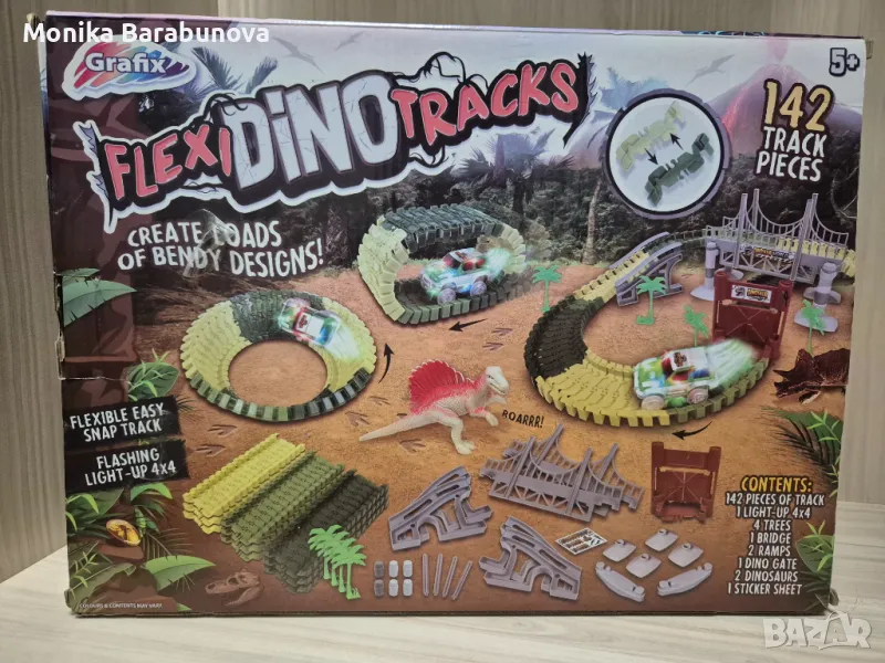 Дино сглобяема писта със светеща количка , снимка 1