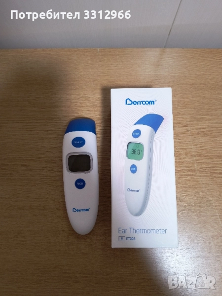 Чисто нов безжичен термометър за ухо BERRCOM, снимка 1