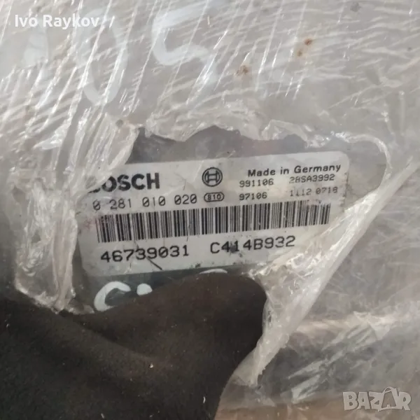 Компютър Двигател BOSCH 0 281 010 020, 0281010020, 46739031 C414B932 за Alfa Romeo 156 1.9, снимка 1