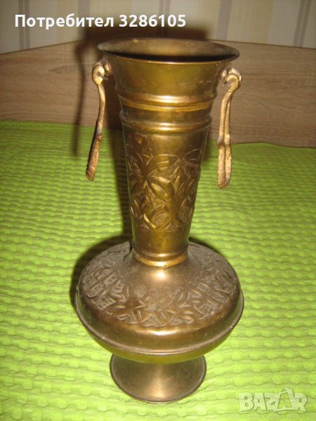 амфора от никел с две дръжки, снимка 1