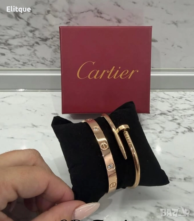 гривна от висококачествена стомана cartier 1бр., снимка 1