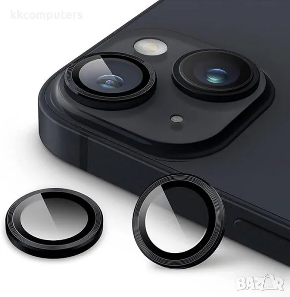 Camera Lens за iPhone 14 / 14 Plus / Черен / Баркод : 2403737, снимка 1