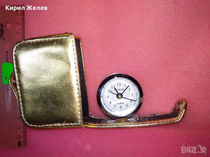 LEONARDO QUARTZ СИМПАТИЧЕН КВАРЦОВ ДАМСКИ ТУРИСТИЧЕСКИ ЧАСОВНИК в ЗЛАТИСТО КУФАРЧЕ 29536, снимка 1