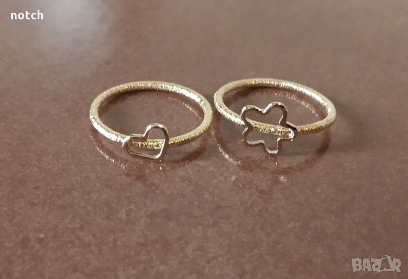 Пръстени бяло и жълто злато, снимка 1