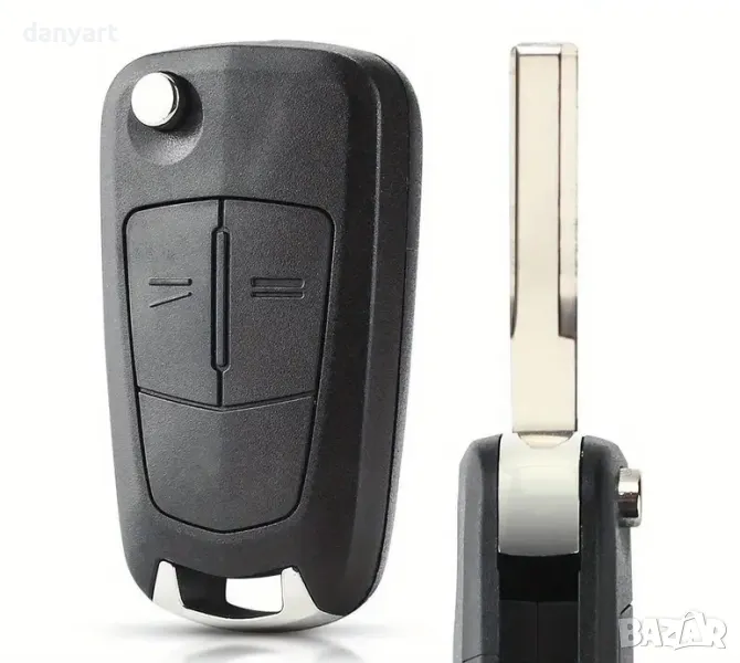 Кутия за Дистанционен Ключ с 2 Бутона съвместим с Vauxhall Opel Astra H Corsa D Vectra C Zafira, снимка 1