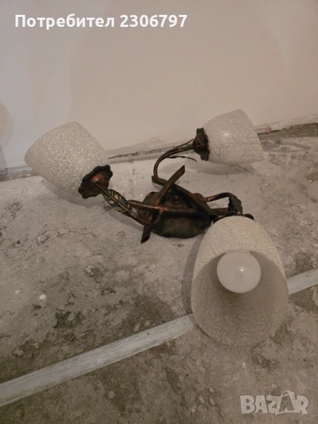 Полилей с 3 (три) крушки Е27, снимка 1