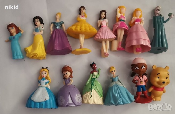 Малка фигурка принцеса кукла балерина мечо пух пластмасова за игра и украса на торта, снимка 1