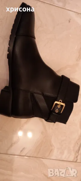 Дамски нови черни боти, снимка 1