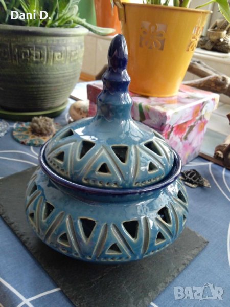 красив керамичен предмет на изкуството от Тунис, снимка 1