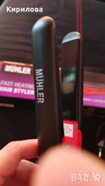 Преса за коса MUHLER HS-33S, Червен, снимка 1