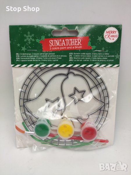 Christmas коледна играчка за боядиване Suncatcher  Размери опаковка 16х13.5 см , снимка 1