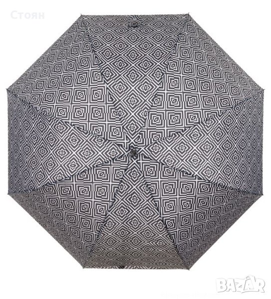Чадър тип Бастун Автоматичен Pongee Pattern Diamonds 88,5 см, снимка 1