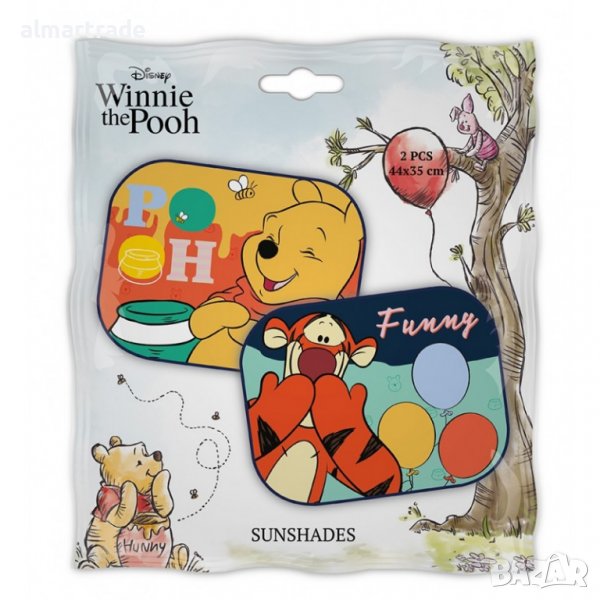 Комплект 2 сенника за кола, Winnie the Pooh, 36 x 44 cm, снимка 1