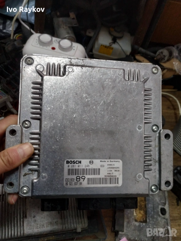 Компютър двигател 9652183780 . Peugeot 307 2.0HDi (2001-2009) , 0281011248, снимка 1