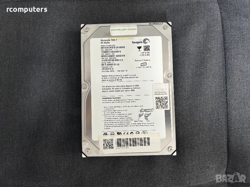 Хард диск Seagate 80GB SATA за компютър, снимка 1