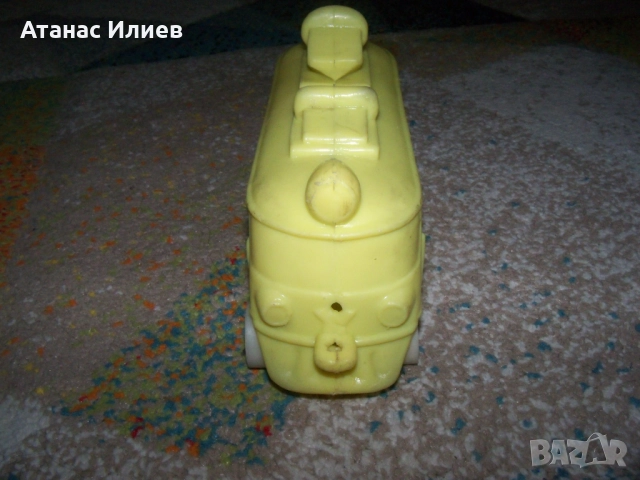 Пластмасов влак, локомотив соц. играчка, снимка 3 - Коли, камиони, мотори, писти - 51553652