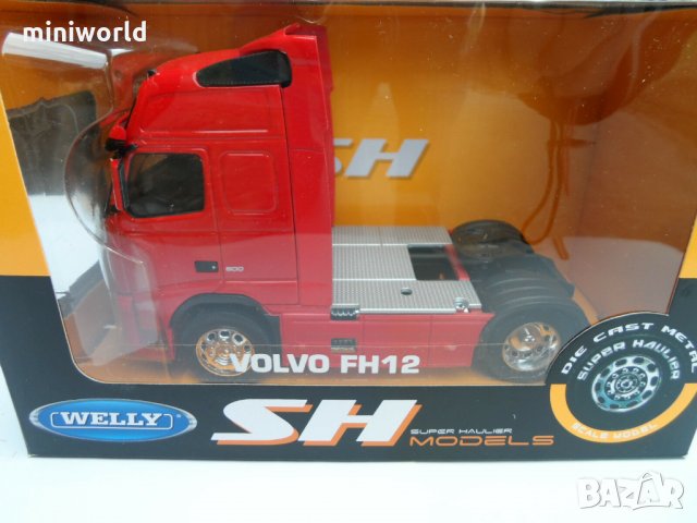 Volvo FH 12 влекач - мащаб 1:32 на Welly модела е нов в кутия, снимка 6 - Колекции - 26997422